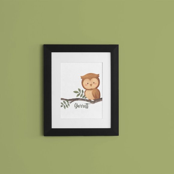 Personalized Nursery Name Decor Wall Art for Nursery or Children's Rooms, 8 x10 - Picture 4 of 12